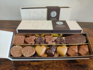 Chocolats fins étui plumier